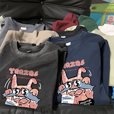量大优供视频240g重磅美式炒雪花水洗做旧短袖t恤STX534-特P25，男装T恤，电商B371