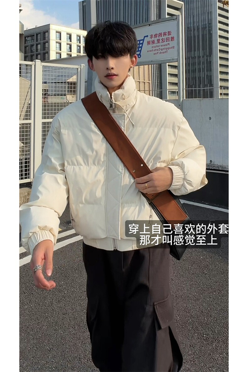 港风经典设计舒适文艺上衣秋冬短款个性时髦棉衣HY875P95,男装棉衣,电商A102B