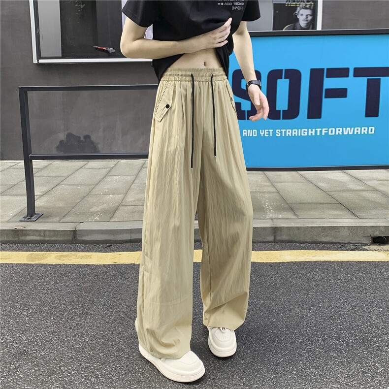 ！2025夏季新款男士直筒宽松休闲裤冰丝长裤310A-4-KZ93-P35,男装休闲裤,星座310A-4
