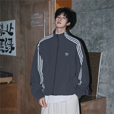 美式巴家三条杠情侣夹克外套长裤运动套装衣H1003P78裤KH123P58，男装夹克，电商A341