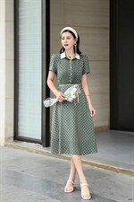 夏季连衣裙，竹节，女装连衣裙，雪飞诗