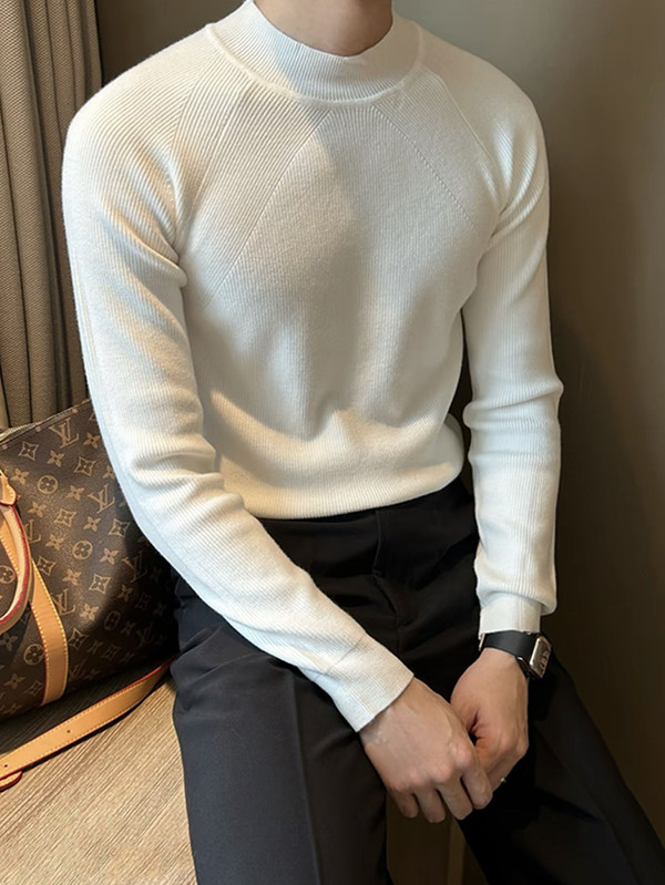 肌理感条纹纯色毛衣针织衫打底衫A300-P75,男装针织衫/毛衣,星座1012-1