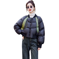 今年流行黑色棉服女2023新款冬季高级感超好看小个子短款棉衣外套，女装棉衣/棉服，曼娅璐