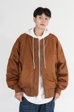 秋冬季潮牌宽松飞行员加厚夹克外套男A436-965-P100138，男装夹克，电商A436