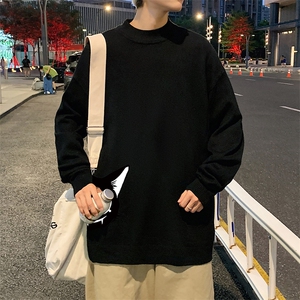 M18035-P45 加绒款-P65半高领毛衣男士大码针织衫男毛线衣男图片