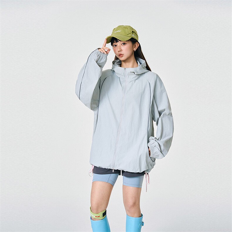 UPF50+有报告凉感轻薄透气宽松大码潮流防晒服DQC657-P48，男装防晒衣，电商B306