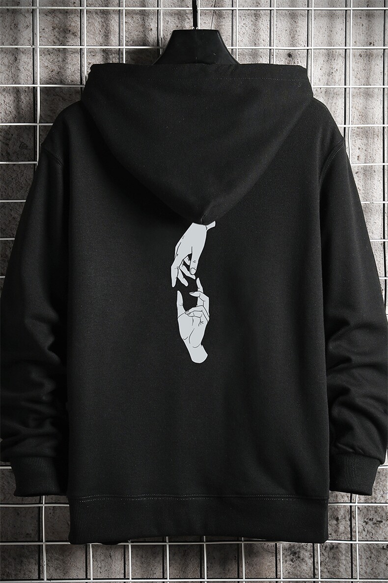KS21147-P38加绒款-P43连帽开衫卫衣男运动外套大码班服网格,男装卫衣,电商A040A