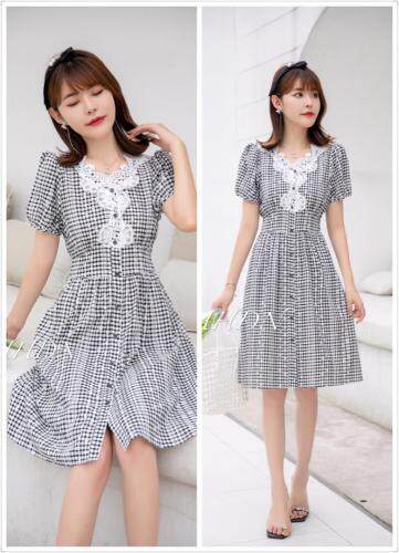 2021年夏季新款韩版修身连衣裙,女装连衣裙,红火丹妮