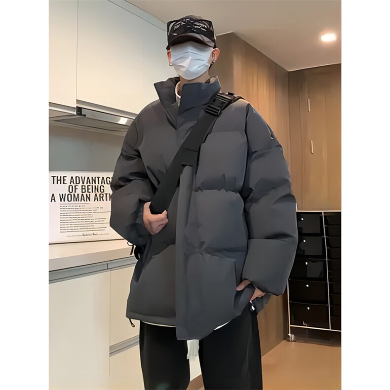 现货抖音得物可供视频冬季三防加厚羽绒棉衣外套面包棉服AM999,男装棉衣,电商A443