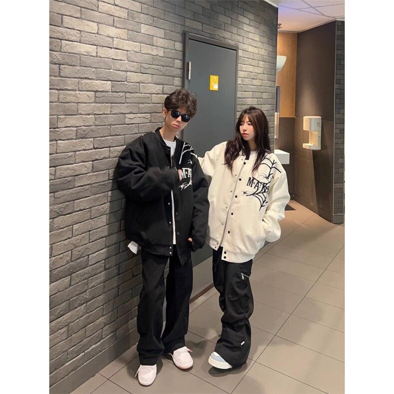 美式潮流春季户外穿高街棒球服外套男女情侣休闲百搭夹克,男装夹克,四季星座505