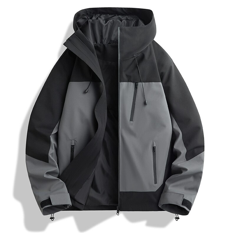 新款男女高品质户外登山服青少年学生冲锋衣夹克外套HS6607,男装夹克,星座1206（原A206）