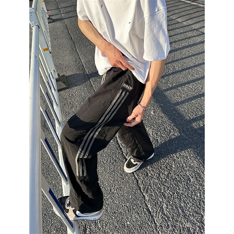 大量现货速干伞兵裤男女款夏季潮牌宽松直筒休闲裤DY5032-P55,男装休闲裤,电商A178