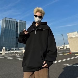 高品质秋款男双层连帽卫衣宽松休闲外套WY46 P50图片