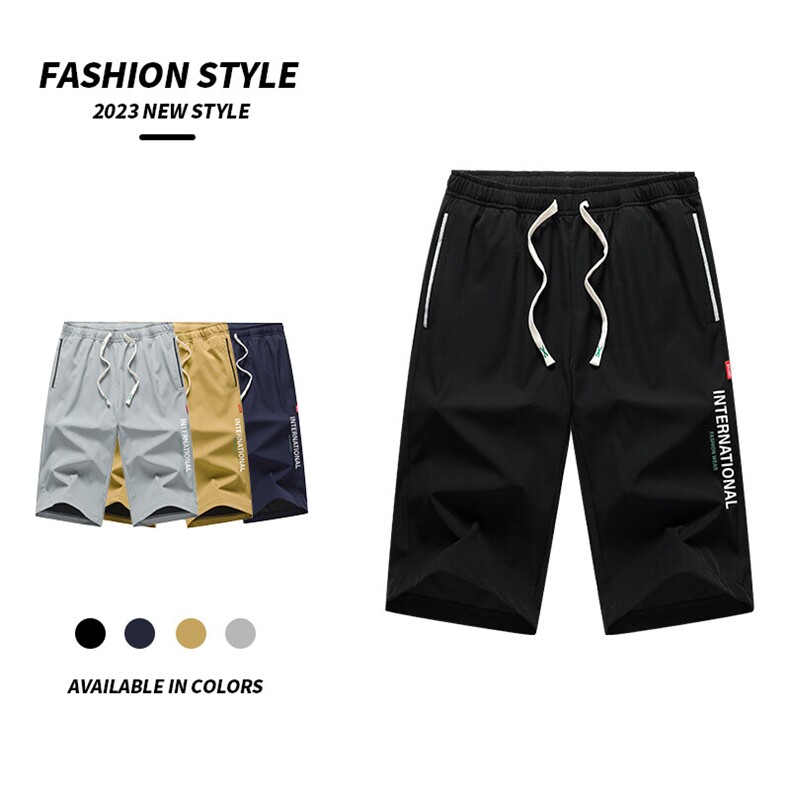 2025夏季新款男士七分裤时尚休闲马裤潮流男裤子KZ1091-P28，男装休闲裤，星座217-4