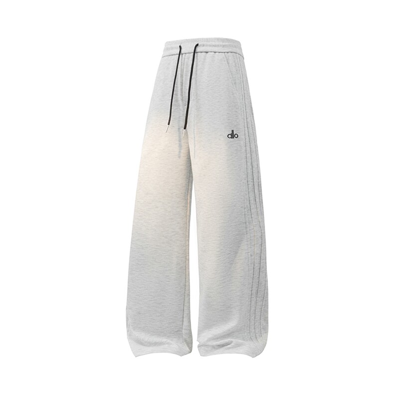 2026年春季新款现货潮牌运动裤休闲裤白底平铺图C323-1-6609-TP38，女装休闲裤，电商C323-1