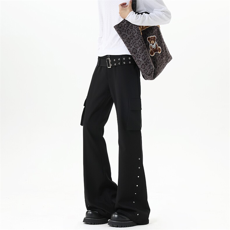 【现货】XZ1218BK3154特价P50美式高街微喇个性铆钉牛仔裤，男装牛仔裤，星座1218（原611-3）