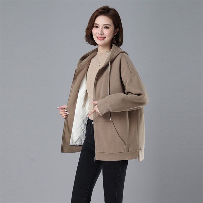 时尚新款女装加厚保暖棉服外套宽松显瘦加绒棉衣冬季必备单品,女装棉衣/棉服,秋牧寒烟