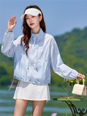 现货2026春夏秋新款宽松型休闲时尚透气夏季女士薄外套短外套，女装防晒衣，靓衣阁