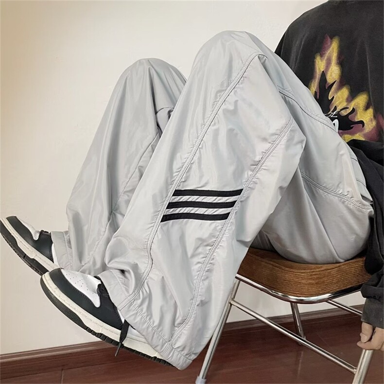 美式机能风冲锋裤男ins潮直筒高街vibe防水秋冬休闲裤子K3628-P40,男装休闲裤,星座1008