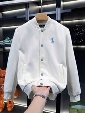 (网图)男士立领夹克时尚轻奢百搭刺绣潮牌棒球服313B-JK75-P90，男装夹克，星座313B