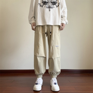 日系潮流休闲长裤工装裤男款春秋美式潮牌宽松束脚裤 K7359-P36图片