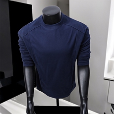 特批20280克重磅版型德绒线条设计感卫衣打底衫拼接长袖卫衣DR05，男装T恤，电商A128