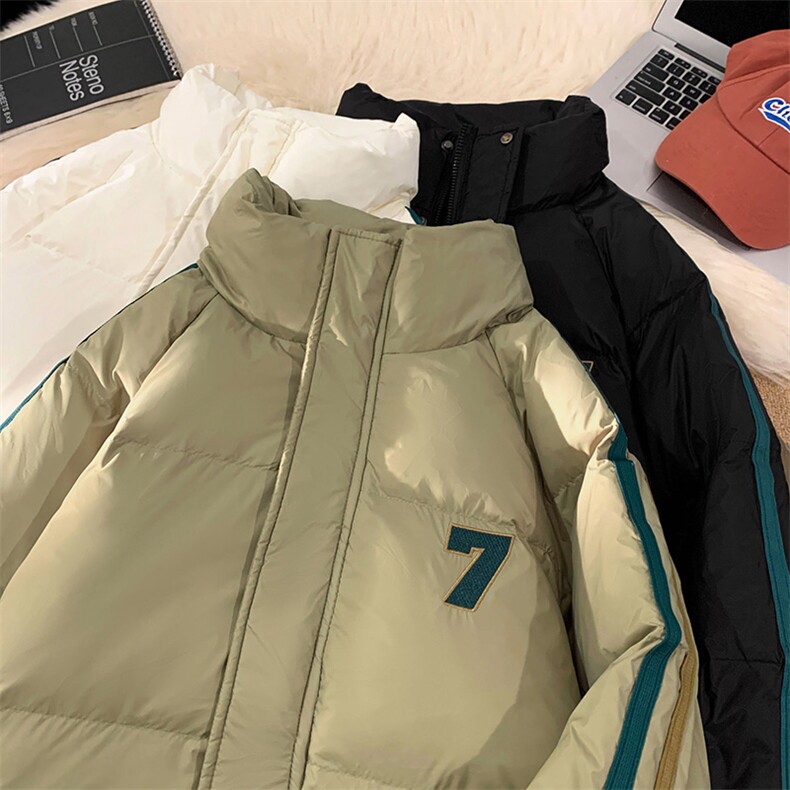 23冬季新款白鸭绒刺绣羽绒服保暖加厚面包服A316-1-Y110P168控218图片