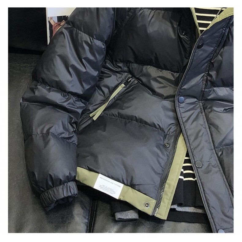 W10721-P105网图现货潮牌工装宽松棉衣冬季新款加厚面包服外套,男装棉衣,星座1608