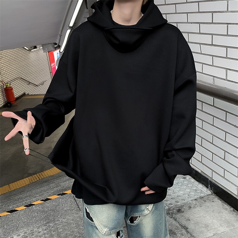 加厚加绒冬款男连帽套头卫衣设计感纽扣外套WY109P50,男装卫衣,星座1013-1