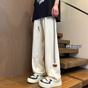 XZ616 春夏季新款贴标设计抽绳款直筒休闲裤 TY2440 特P30控58图片