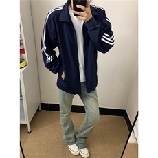 大货DJK7534-批55抖音质量藏青色三条杠飞行夹克外套，男装夹克，星座603-2