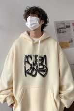 CY1003-TP55控价78港风发泡印花卫衣春季2023潮流连帽外套男，男装卫衣，电商A102-1