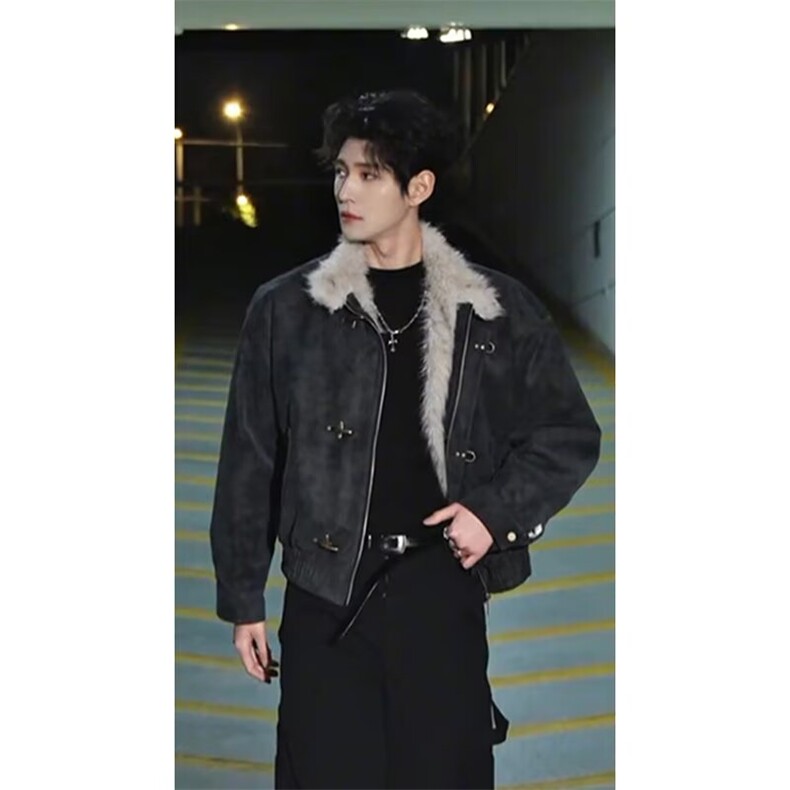 有货DM5052-特批120座山雕立领毛领棉衣棉服,男装棉衣,星座603-2