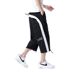 7XL-M港风2023夏季新款休闲裤七分裤男中性风男女学生中裤控价68，男装休闲裤，钱塘717(原712)