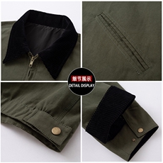 现货4色翻领秋冬飞行服棉服情侣装夹克复古外套，男装夹克，电商A105