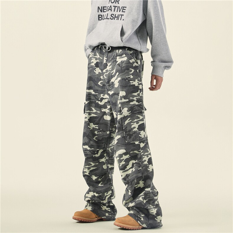 2025冬迷彩牛仔伞兵裤-5647模特图-128,男装休闲裤,电商S012（CATTEE）