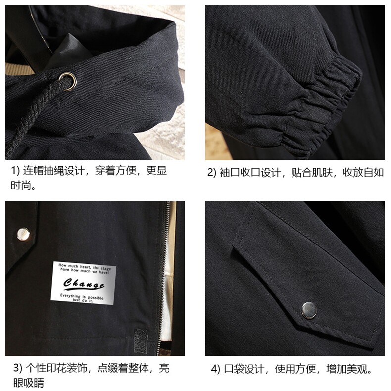 JK41062-P85加棉款-P115纯棉连帽夹克男士大码工装夹克男砖墙,男装夹克,电商A040A