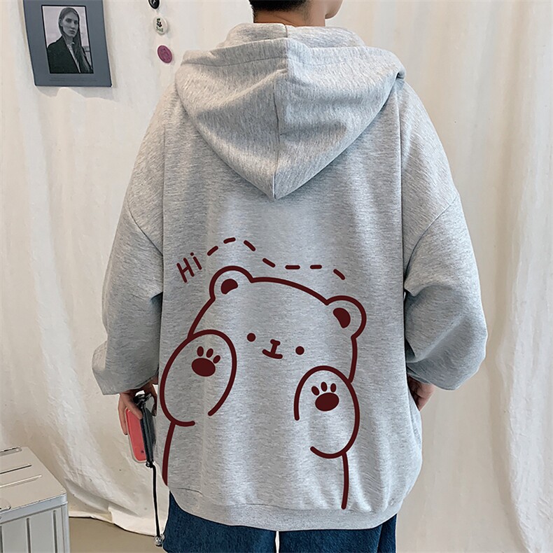 KS21236-P38 加绒-P43 连帽开衫卫衣男运动外套大码班服图片