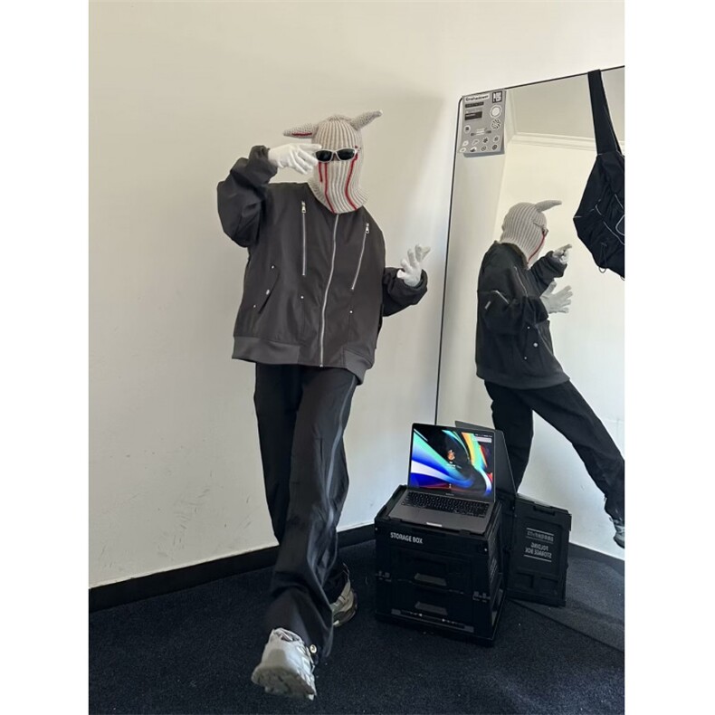 美式高街多拉链飞行员棒球服夹克男JK111P78,男装夹克,星座1116-2