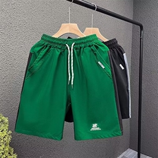 拼色裤子男士夏季薄款韩版潮流修身青年运动休闲裤外穿五分短裤男，男装休闲裤，星座1013