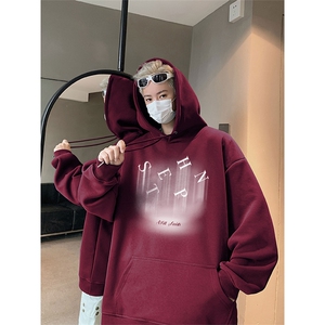 秋季新款潮牌字母印花男wlcm-8010 卫衣连帽纯棉 特批35  控59图片