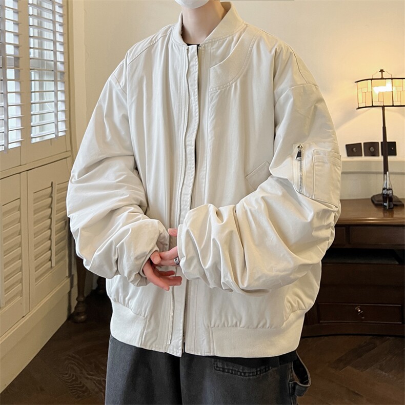 飞行员夹克男解构设计棒球领短外套男XH24-P70,男装夹克,电商B367