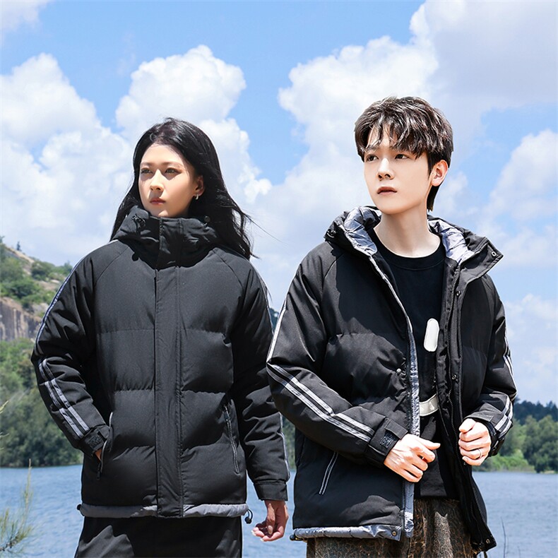 2025冬季两条杠棉衣羽绒棉服百搭情侣棉衣外套男1018-758-P48,男装棉衣,星座1018