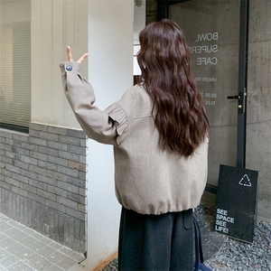 现货新款韩版时尚宽松休闲荷叶边羽绒服90绒外套女减龄白鸭绒上衣图片