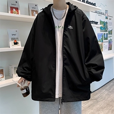 日系户外情侣冲锋衣外套男女秋季新款美式潮牌连帽防水登山服夹克，男装夹克，星座505-2（原电商A260-1)