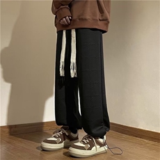 裤子男春秋季潮牌束脚卫裤宽松vibe风高街美式休闲裤K3124-P36，男装休闲裤，星座412