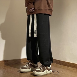 裤子男春秋季潮牌束脚卫裤宽松vibe风高街美式休闲裤K3124-P36图片