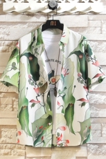 精品大码花男短袖夏季痞宽松上衣服外套翻领衬衫A012/C870C875P35，男装休闲套装，电商A012