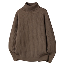 毛衣男秋冬高品质男士休闲高领针织一体绒加厚毛衣M370-P55，男装针织衫/毛衣，星座310B-3