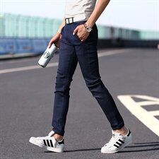 九分牛仔裤男9分裤男小脚束脚牛仔裤韩版修身长裤子NZ926-P20，男装牛仔裤，天晨